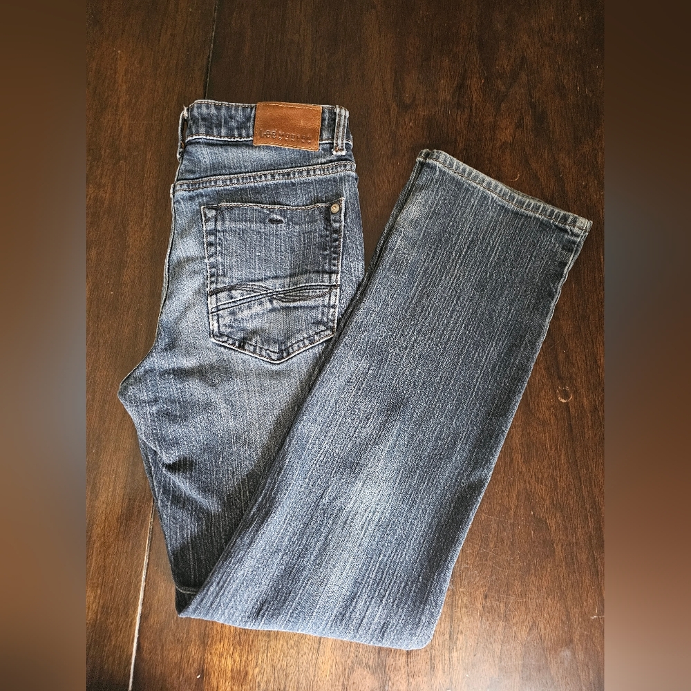 Lee Straight Fit  Blue Jeans with Contrast Stitching
